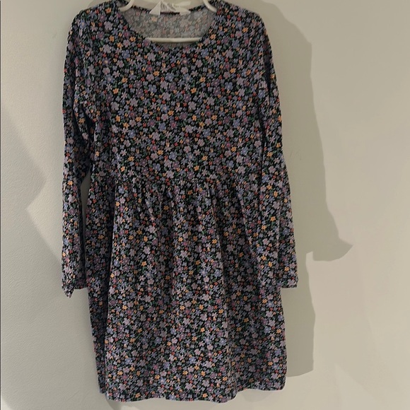 H&M Black and Pink Bishop Sleeve Sundress - Picture 1 of 6